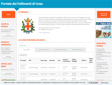 Tablet Screenshot of fallimentiivrea.com